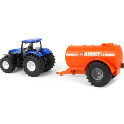 1/50 New Holland Tractor with Single-Axle Abbey Vacuum Tanker by SIKU