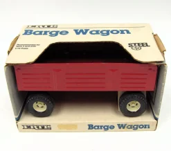 1/16 Old Style Red Steel Barge Wagon