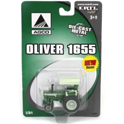 1/64 Oliver 1655 2WD Wide Front Tractor with Canopy Made by ERTL