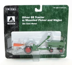 1/64 Oliver 88 with Mounted Picker & Wagon