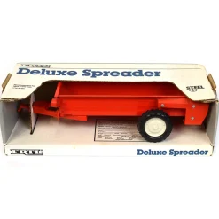1/16 Orange Deluxe Box Manure Spreader, Made by ERTL in 1992