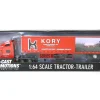 1/64 Orange Peterbilt 387 with 53ft Box Trailer, Kory Farm Equipment