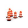 1/50 Orange Traffic Barrels, 6 Pack, 3D printed