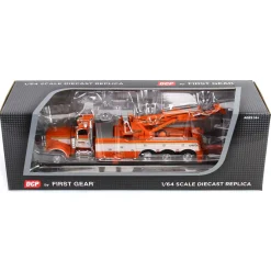 1/64 Orange/White Peterbilt 389 with Century 1150 Rotator Wrecker, Tri-State Commodities, DCP by First Gear