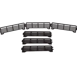 1/64 Pack of 6 Black Long Fence Links, 3D Printed