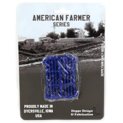 1/64 Pack of 8 Blue Short Fence Links, 3D Printed
