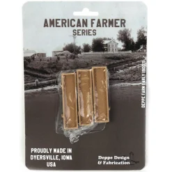 1/64 Pack of 3 Light Wood Feed Bunks, 3D Printed