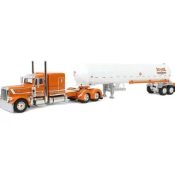 1/64 Peterbilt 389 63in Flattop Sleeper w/ Mississippi LP Tanker, Roark Trucking - Under Pressure, DCP by First Gear