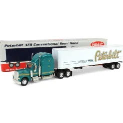 1/64 Peterbilt 379 Semi and Box Trailer Limited Edition Bank