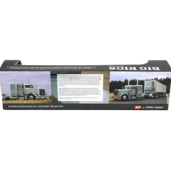 1/64 Peterbilt 379 Sleeper w/ Utility Trailer & Reefer, PMI Color of Money, DCP by First Gear
