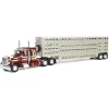 1/64 Peterbilt 359 Sleeper with Wilson Vintage Livestock Trailer, 2024 National Farm Toy Museum