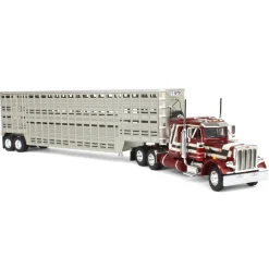 1/64 Peterbilt 359 Sleeper with Wilson Vintage Livestock Trailer, 2024 National Farm Toy Museum