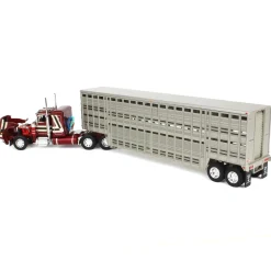 1/64 Peterbilt 359 Sleeper with Wilson Vintage Livestock Trailer, 2024 National Farm Toy Museum