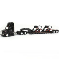 1/64 Peterbilt 579 w/ Lowboy & 2 Bobcat S76 Skid-Steer Loaders, 2022 NTT'NC Show