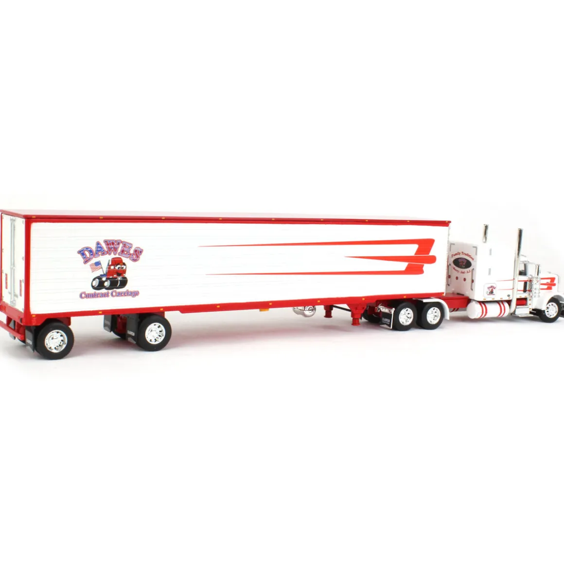 1/64 Peterbilt 389 w/ Utility Ribbed Spread-Axle Reefer, Dawes Contract Carriage, DCP by First Gear