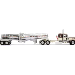 1/64 Peterbilt 389 with Chrome Polar Deep Drop Tanker, Waymire Farms, DCP by First Gear