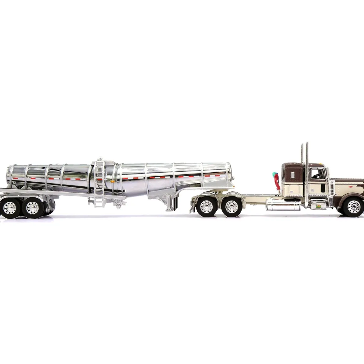 1/64 Peterbilt 389 with Chrome Polar Deep Drop Tanker, Waymire Farms, DCP by First Gear