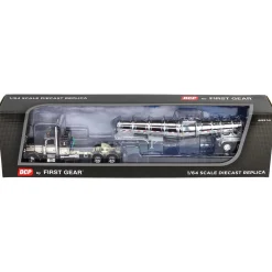 1/64 Peterbilt 389 with Chrome Polar Deep Drop Tanker, Waymire Farms, DCP by First Gear