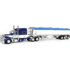 1/64 Peterbilt 389 with 50ft Tri-Axle Grain Trailer, Commemorative Shupe Trucking, DCP by First Gear