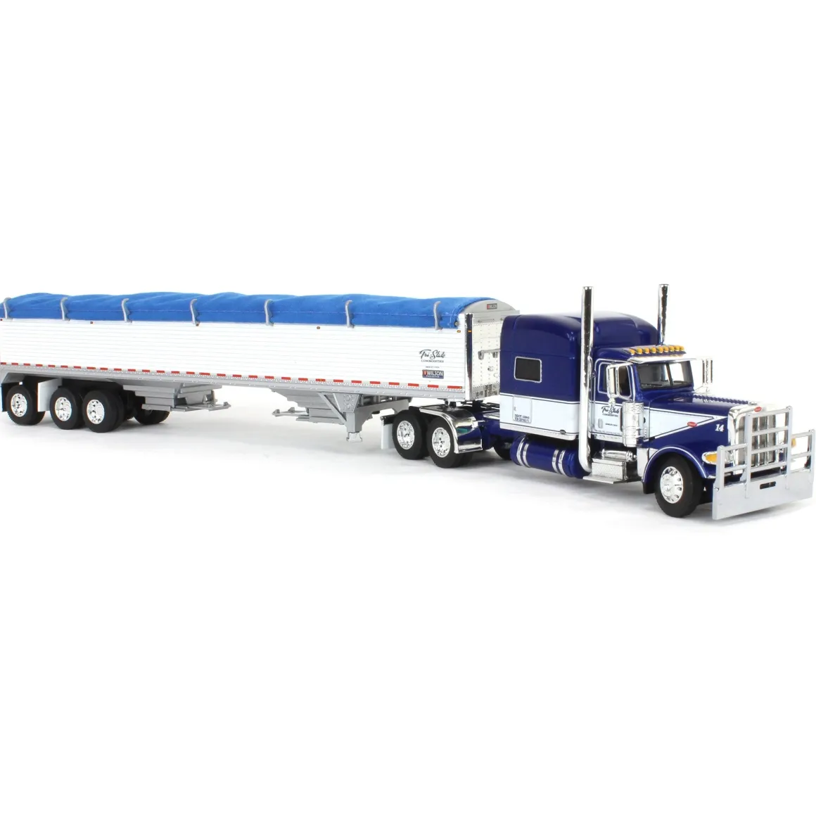1/64 Peterbilt 389 with 50ft Tri-Axle Grain Trailer, Commemorative Shupe Trucking, DCP by First Gear