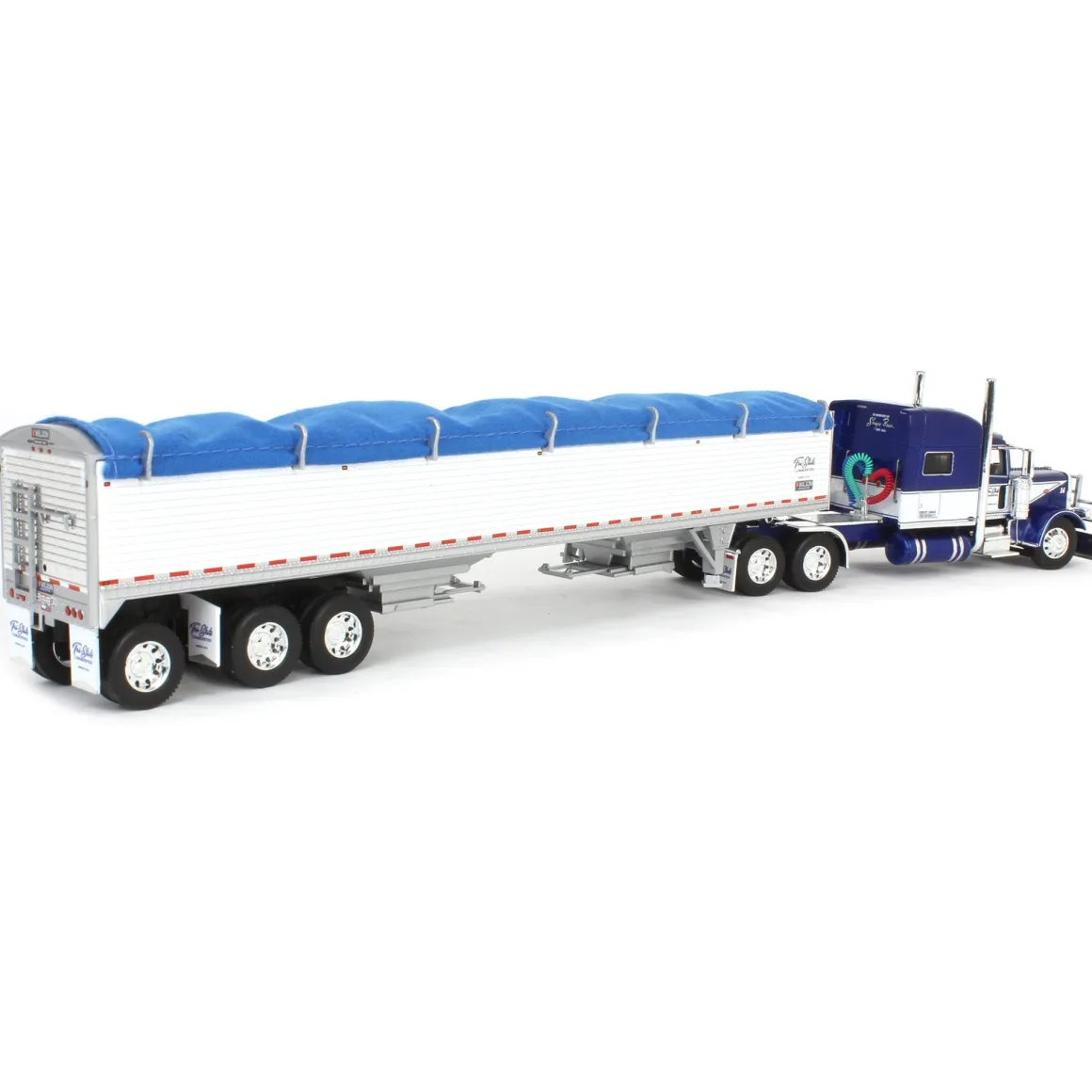 1/64 Peterbilt 389 with 50ft Tri-Axle Grain Trailer, Commemorative Shupe Trucking, DCP by First Gear