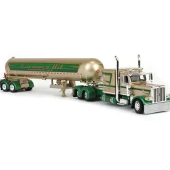 1/64 Peterbilt 389 with Mississippi LPG Tandem-axle Tanker, Farmer's Oil Co. Mop & Glo, DCP by First Gear
