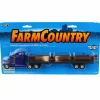 1/64 Peterbilt Conventional Cab with Log Trailer by ERTL, Flint Hills Trucking