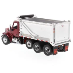 1/50 Peterbilt Model 567 SFFA Tandem Axle Dump Truck with Pusher Axle by Diecast Masters