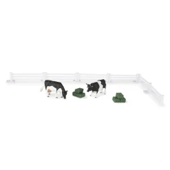 1/32 Peterbilt "Switch N Load" Semi w/ John Deere Tractor, Cow, Fence Pieces & Hay Bales
