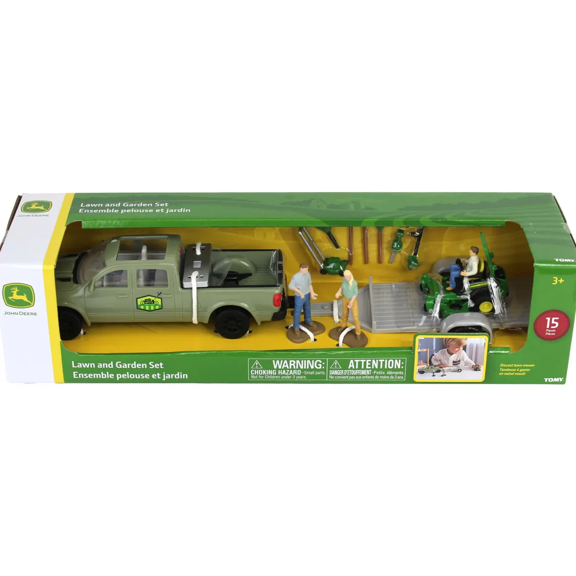 1/32 15-Piece Lawn Care Set with John Deere Zero Turn Mower