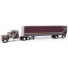 1/64 Plum Kenworth W900A with Aerodyne Sleeper & 53ft Utility Roll Tarp Trailer, DCP by First Gear