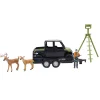 1/20 Polaris Ranger with ATV Trailer, Hunter, Tree Stand, and Deer by Big Country Toys