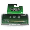 1/64 Primer Gray Gooseneck Trailer with Red & White Conspicuity Stripes - Green Machine