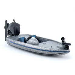 1/20 Professional Bass Boat with Angler, Fish, Fishing Pole, and Boat Trailer by Big Country Toys