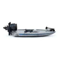 1/20 Professional Bass Boat with Angler, Fish, Fishing Pole, and Boat Trailer by Big Country Toys