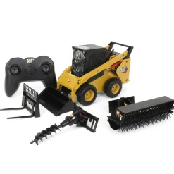 1/16 Radio Control CAT 272D3 Skid Steer Loader w/ Bucket, Auger, Forks & Broom