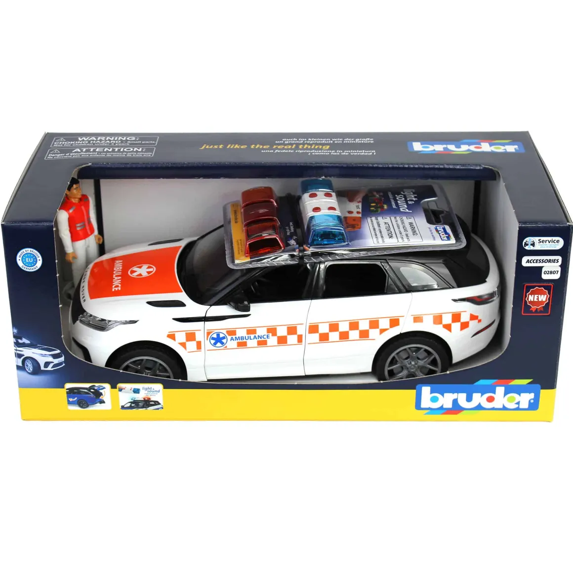 1/16 Range Rover Velar Ambulance with Driver by Bruder