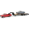 1/64 Red 1986 Chevy K-30 Longbed with Gooseneck & Project Truck, Greenlight Exclusive