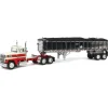 1/64 Red & White Ford LTL 900 with East End Dump Trailer, DCP by First Gear