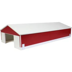 1/64 Red & White 60ft x 120ft Wooden Implement Shed