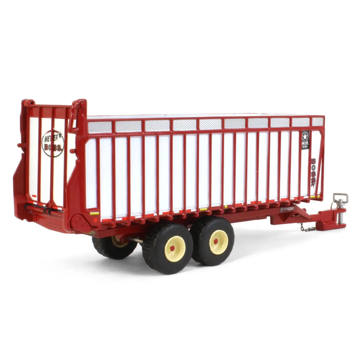 1/64 Red & White Meyer 8126RT Boss Forage Trailer