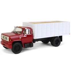 1/34 Red & White 1970s Chevrolet C65 Grain Truck with Corn Load by First Gear