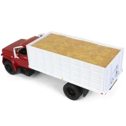 1/34 Red & White 1970s Chevrolet C65 Grain Truck with Corn Load by First Gear