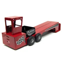 1/16 Red Custom Steel Pulling Sled with Cab