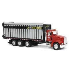 1/64 Red Peterbilt 385 with H&S Big Dog 1226 Forage Box, Exclusive HFE Edition