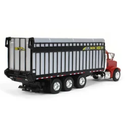 1/64 Red Peterbilt 385 with H&S Big Dog 1226 Forage Box, Exclusive HFE Edition