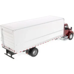 1/32 Red Peterbilt Model 536 with White Supreme Signature Van Truck Body