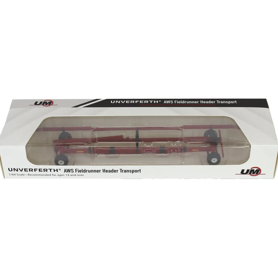 1/64 Red Unverferth AWS Fieldrunner Header Trailer