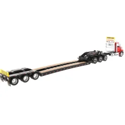 1/50 Red Western Star 49X SB Tridem & XL 120 HDG Trailer w/ Single & Tandem Axle Boosters