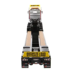 1/50 Red Western Star 49X SB Tridem & XL 120 HDG Trailer w/ Single & Tandem Axle Boosters